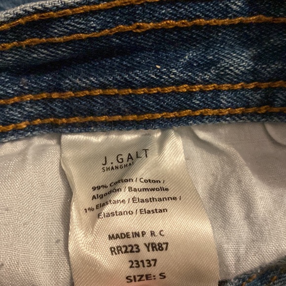 J. Galt Denim Cargo Maxi Skirt with slit - Size small - Blue - Picture 4 of 4